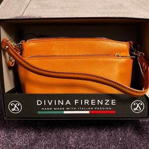 Satchel/crossbody-Divina Firenze-100% Italian leather-New-Minimalist perfect